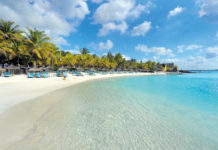 Starken Rutsch ins 2018 an unsere Leser! Strand von Mauritius