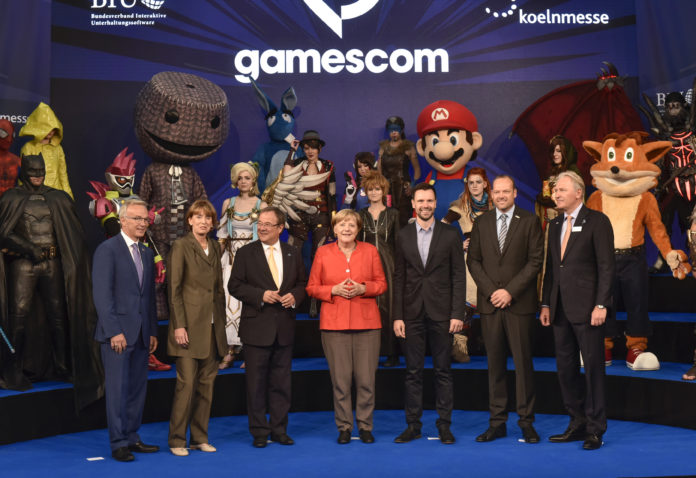 Gamescom-Eröffnung mit Bundeskanzelerin Merkel
