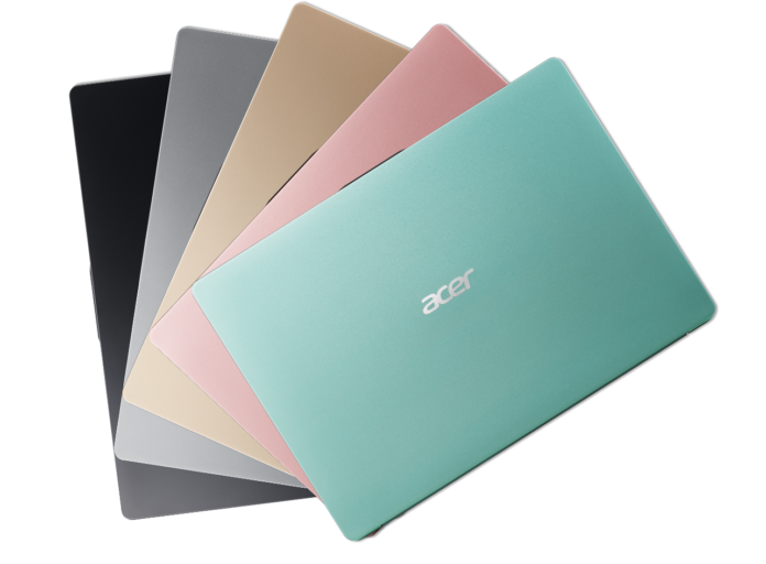 Farbige Acer Notebooks