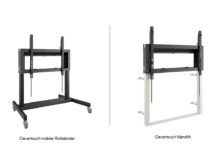 Clevertouch mit zwei neuen Halterungen