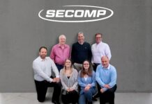 SECOMP verstärkt sich im Digital-Signage-Bereich Von links nach rechts: Tuna Bayrav, Sales Engineer Pro AV; Heinz Meli, Head of Sales Pro AV; Rebekka Lanter, Executive Assistant; Roland Silvestri, CEO; Ana De Almeida Rodrigues, Assistentin Pro AV; Charly Lehner, Key Account Manager Pro AV; Graziano Serra, Product Manager; Quelle: Secomp AG.