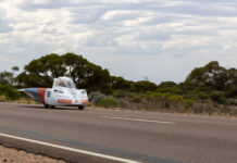 Solarauto sicher in Australien eingetroffen Quelle: Gebr. Weiss