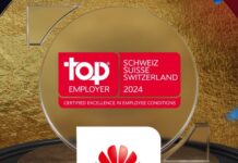 Huawei Schweiz erhält „Top Employer“-Award