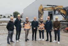 Sonepar setzt zum Spatenstich in Wallisellen an Geschaeftsleitung Sonepar Suisse AG und General-und Bauplanung B3. Quelle: zVg.