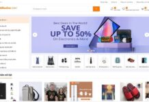 Top 10 imitierter Marken im Ranking von Check Point Imitation der Startseite der E-Commerce-Einzelhandelsmarke Alibaba zu Phishing-Zwecken (Quelle: Check Point Software Technologies Inc.)