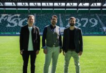 Netzwerk- und Security-Infrastruktur für den kybunpark auf höchstem Niveau Ein starkes Team (vlnr): Sandro Dal Farra (Bereichsleiter Digital & ICT, FC St.Gallen 1879), Markus Kaiser (Sales & Marketing Manager, 4net AG), Sascha Mauchle (Leiter ICT, FC St.Gallen 1879)