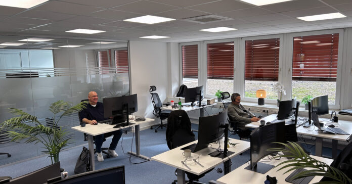 Arbeitsplätze im neuen Littlebit Technology Büro in Köln