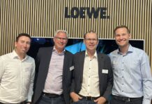 Das waren die Eyecatcher von Telion Daniel Joho, Brand Manager bei Telion AG (ganz rechts) mit seinem Team. Quelle: insidenews