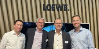 Das waren die Eyecatcher von Telion Daniel Joho, Brand Manager bei Telion AG (ganz rechts) mit seinem Team. Quelle: insidenews