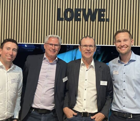 Das waren die Eyecatcher von Telion Daniel Joho, Brand Manager bei Telion AG (ganz rechts) mit seinem Team. Quelle: insidenews