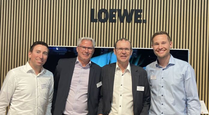 Das waren die Eyecatcher von Telion Daniel Joho, Brand Manager bei Telion AG (ganz rechts) mit seinem Team. Quelle: insidenews