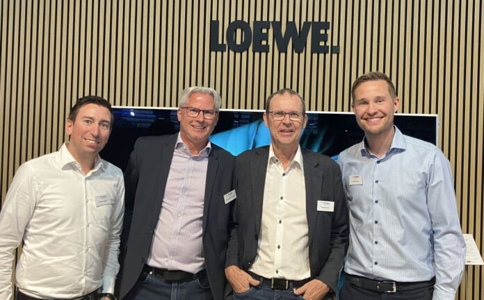 Daniel Joho, Brand Manager bei Telion AG (ganz rechts) mit seinem Team. Quelle: insidenews