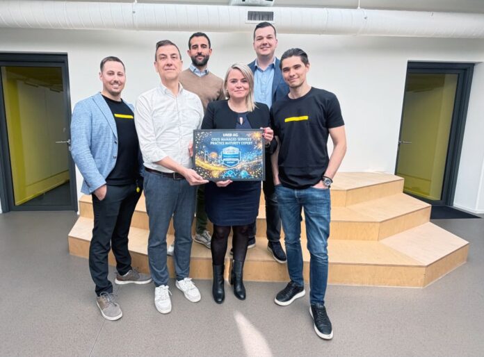 vlnr: Chris Kaiser, Colman Finnin, Noam Suisa, Nadine Amrein (CISCO), Leotrim Assllani, Marko Bogos