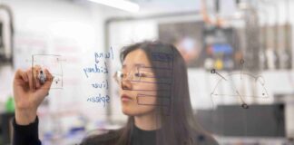 KI-Computermaus reduziert Tierversuche Die Empa-Forscherin Jimeng Wu hat mit einer virtuellen Maus eine Alternative zu Tierversuchen geschaffen: die KI-unterstützte Maus kann berechnen, welche Nanopartikel in die Lunge, die Nieren, die Leber und die Milz einer Maus gelangen und wo sie sich ansammeln. Bild: Empa