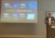 ServiceNow: Das war der AI Summit von Zürich Markus Ehrle, SVP & General Manager EMEA Central Servicenow präsentierte vor Fachjournalisten die Highlights des Zürcher Summits. Quelle: insidenews.
