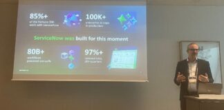 ServiceNow: Das war der AI Summit von Zürich Markus Ehrle, SVP & General Manager EMEA Central Servicenow präsentierte vor Fachjournalisten die Highlights des Zürcher Summits. Quelle: insidenews.