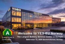 YES-EU errichtet Batterie-Servicezentrum in Norwegen